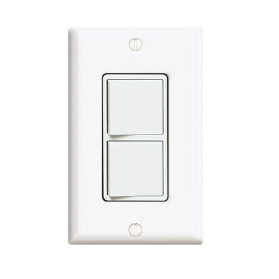 Leviton Decora 15 amps Single Pole Rocker Grounding Switch White