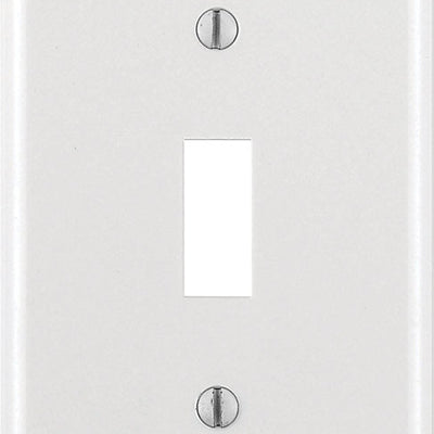 Leviton White 1 gang Thermoset Plastic Toggle Wall Plate