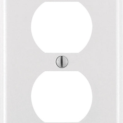 Leviton White 1 gang Thermoset Plastic Duplex Wall Plate
