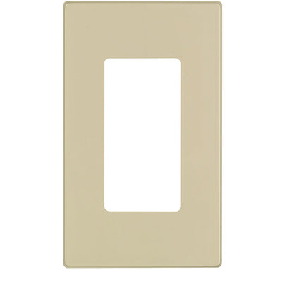 Leviton Ivory 1 gang Thermoset Plastic Decorator Wall Plate