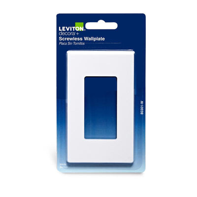 Leviton Decora White 1 gang Polycarbonate Decorator Wall Plate