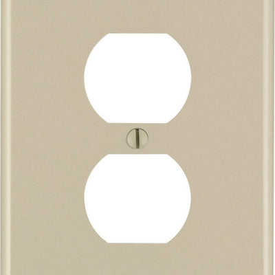 Leviton Ivory 1 gang Thermoset Plastic Duplex Wall Plate