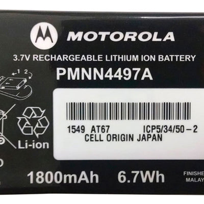 Motorola Lithium Ion 3.65-Volt 3.7 V 1800 mAh Rechargeable Battery PMNN4497