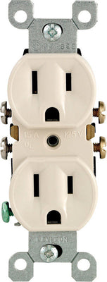 Leviton 15 amps 125 V Duplex Light Almond Outlet 5-15R