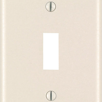 Leviton Light Almond 1 gang Thermoset Plastic Toggle Wall Plate