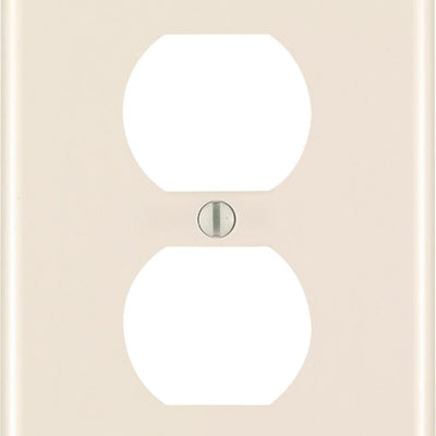 Leviton Almond 1 gang Nylon Duplex Wall Plate