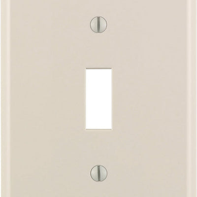 Leviton Almond 1 gang Nylon Toggle Wall Plate