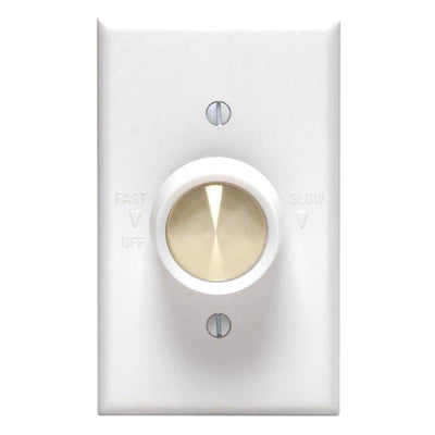 Leviton 5 amps Rotary Fan Control White