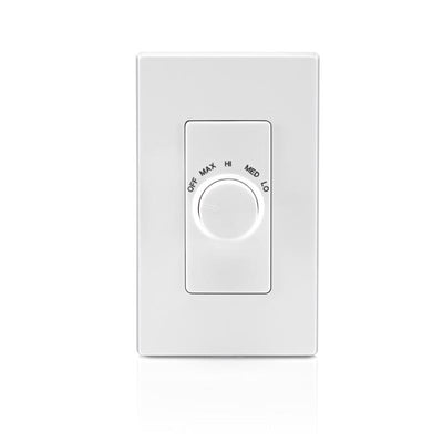 Leviton Decora 1.5 amps Single Pole Rotary Fan Control White