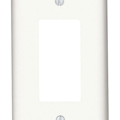 Leviton White 1 gang Thermoset Plastic Decorator Wall Plate