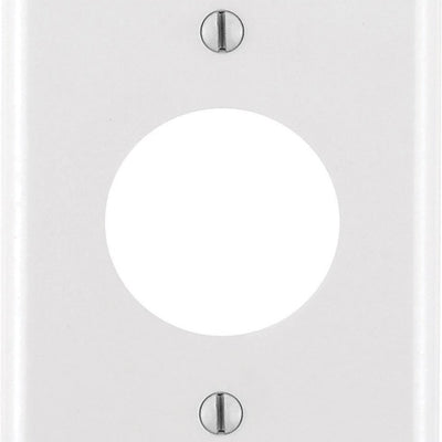 Leviton White 1 gang Thermoset Plastic Outlet Wall Plate