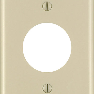 Leviton Ivory 1 gang Thermoset Plastic Outlet Wall Plate