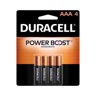 Duracell Coppertop AAA Alkaline Batteries 4 pk Carded