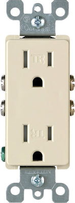 Leviton Decora 15 amps 125 V Duplex Ivory Outlet 5-15R