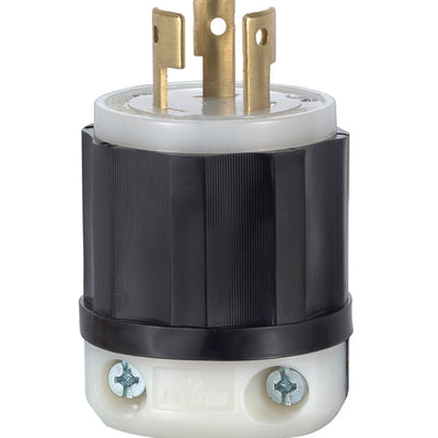 Leviton Industrial Nylon Non-Grounding Plug Non-NEMA 16-10 AWG 3 Pole 3 Wire