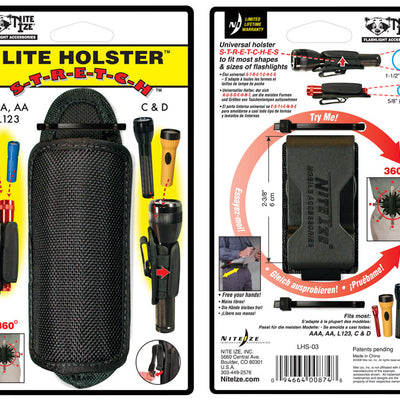 Nite Ize Lite Holster Black Flashlight Holster