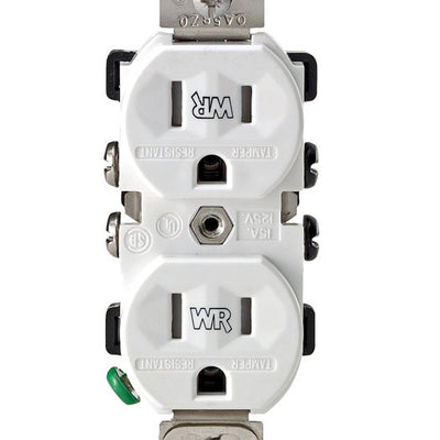 Leviton 15 amps 125 V Duplex White Outlet 5-15R