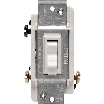 Leviton CSA 15 amps Toggle Switch White