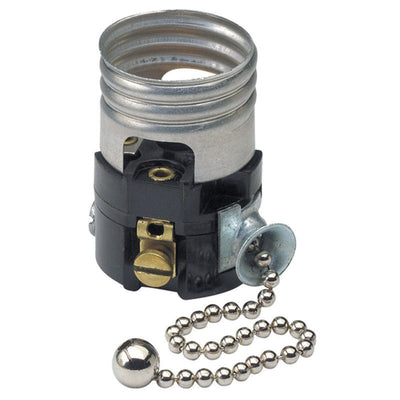 Leviton Aluminum Incandescent Medium Base Pull Chain Socket
