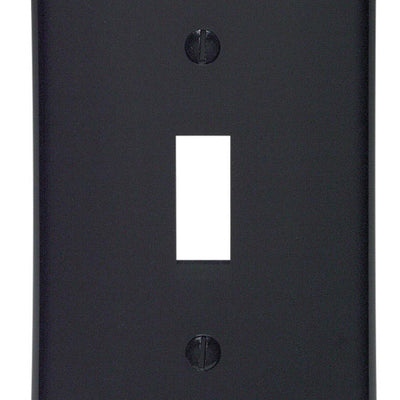 Leviton Black 1 gang Nylon Toggle Wall Plate