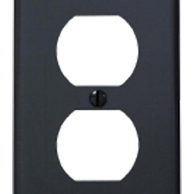 Leviton Black 1 gang Nylon Duplex Wall Plate
