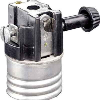 Leviton Aluminum Incandescent Medium Base Turn Knob Socket