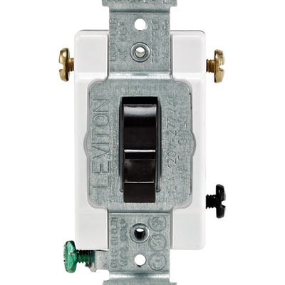Leviton Commercial 15 amps Toggle Switch Brown