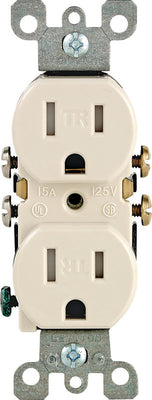 Leviton 15 amps 125 V Duplex Light Almond Outlet 5-15R