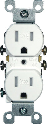 Leviton 15 amps 125 V Duplex White Outlet 5-15R