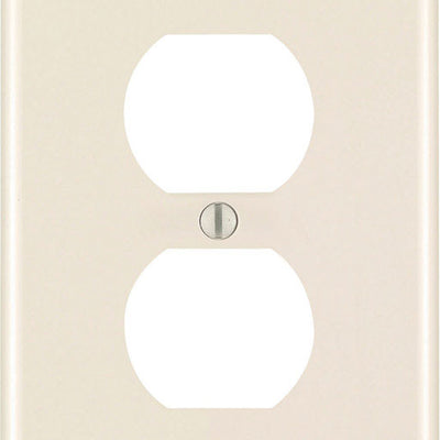 Leviton Almond 1 gang Plastic Duplex Wall Plate