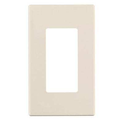 Leviton Almond 1 gang Polycarbonate Decorator Wall Plate
