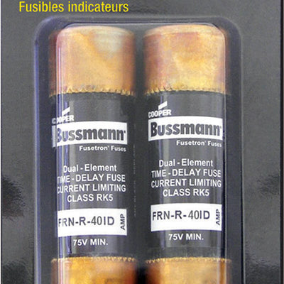 Bussmann EasyID 40 amps Dual Element Time Delay Fuse 2 pk