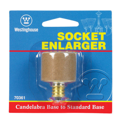 Westinghouse Metal Candelabra to Standard Base Socket Adapter