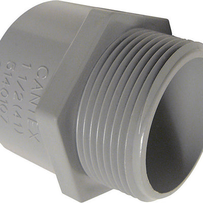 Cantex 1-1/4 in. D PVC Male Adapter For PVC