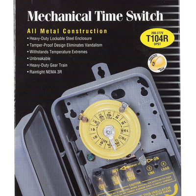 Intermatic Indoor and Outdoor Mechanical Timer Switch 277 V Gray
