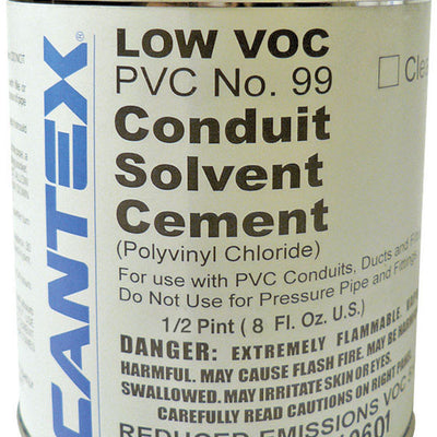 Cantex 0 in. D X 0 ft. L PVC Conduit Solvent Cement For Rigid