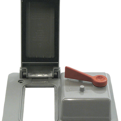 Cantex Rectangle PVC 2 gang 4-11/16 in. H X 4-7/8 in. W Toggle Cover