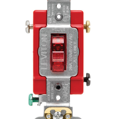 Leviton Industrial 20 amps Toggle Switch Red
