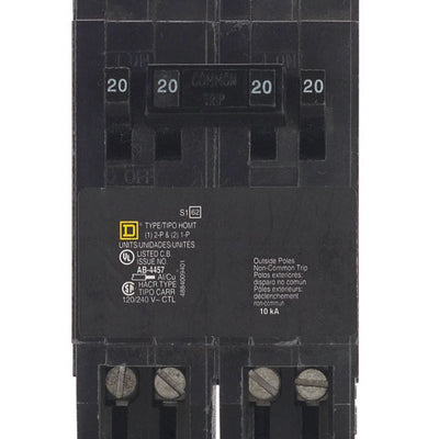 Square D HomeLine 20 amps Tandem 2-Pole Circuit Breaker