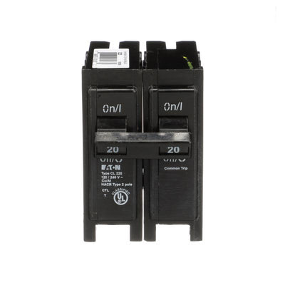 Eaton 20 amps Plug In 2-Pole Circuit Breaker