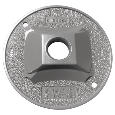 Sigma Electric Round Die-Cast Metal 4.13 in. H X 4.13 in. W Lampholder Cover