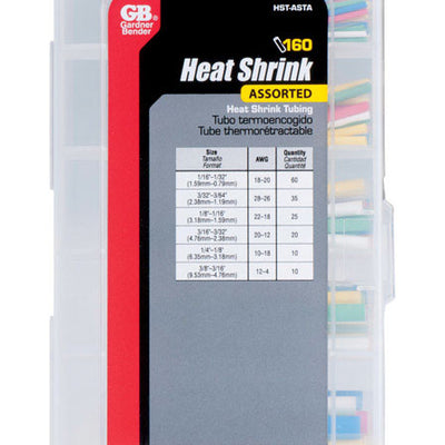 Gardner Bender Heat Shrink Tubing Assorted Colors 160 pk