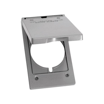 Sigma Electric Rectangle Die-Cast Metal 1 gang 4.57 in. H X 2.83 in. W 30/50 Amp Receptacle Cover