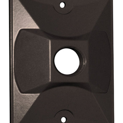 Sigma Electric Rectangle Die-Cast Metal 1 gang 4.61 in. H X 2.85 in. W Lampholder Cover