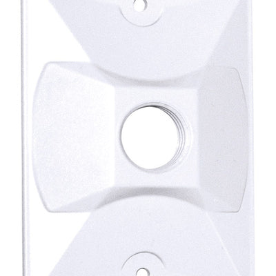 Sigma Electric Rectangle Die-Cast Metal 1 gang 4.61 in. H X 2.85 in. W Lampholder Cover