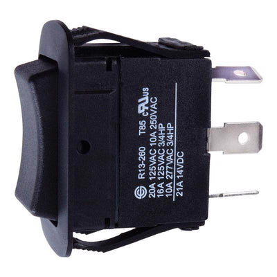 Jandorf 20 amps Single Pole Rocker Automotive/Marine Switch Black