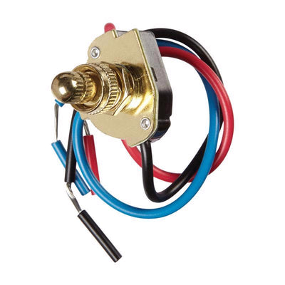 Jandorf 6 amps Single Pole or 3-way Rotary Appliance Switch Brass