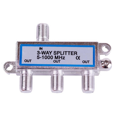 Monster Just Hook It Up 3 Way Coax Splitter 75 ohm 1000 MHz