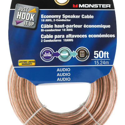 Monster Just Hook It Up 50 ft. L Speaker Wire AWG