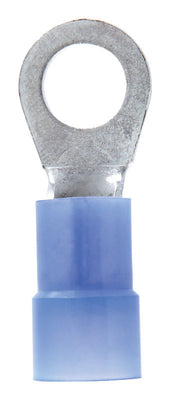 Jandorf 6 Ga. Insulated Wire Ring Terminal Blue 2 pk